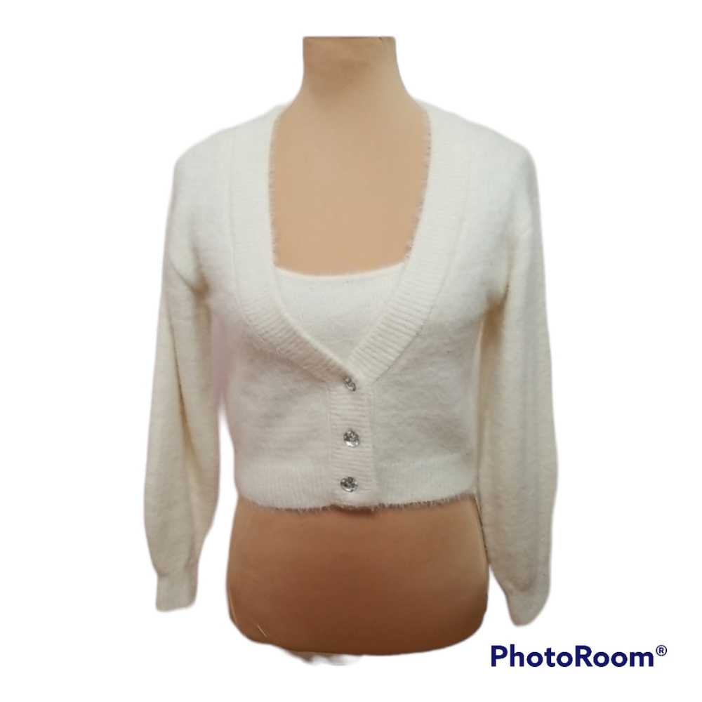 SOLD 2pc cardigan sweater set - Picture 1 of 14